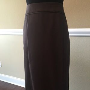 212 Collection Brown Pencil Skirt
